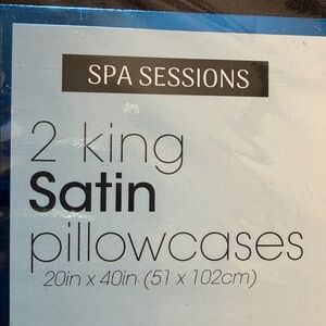 🔹New Spa Sessions 2 King Satin Pillowcases 20" x 40”